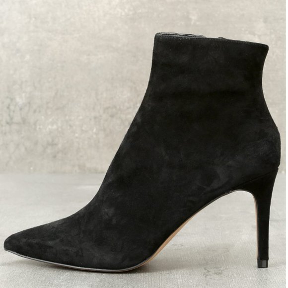 Steven Logic Black Suede Leather Ankle Booties Size 11 - Picture 2 of 11